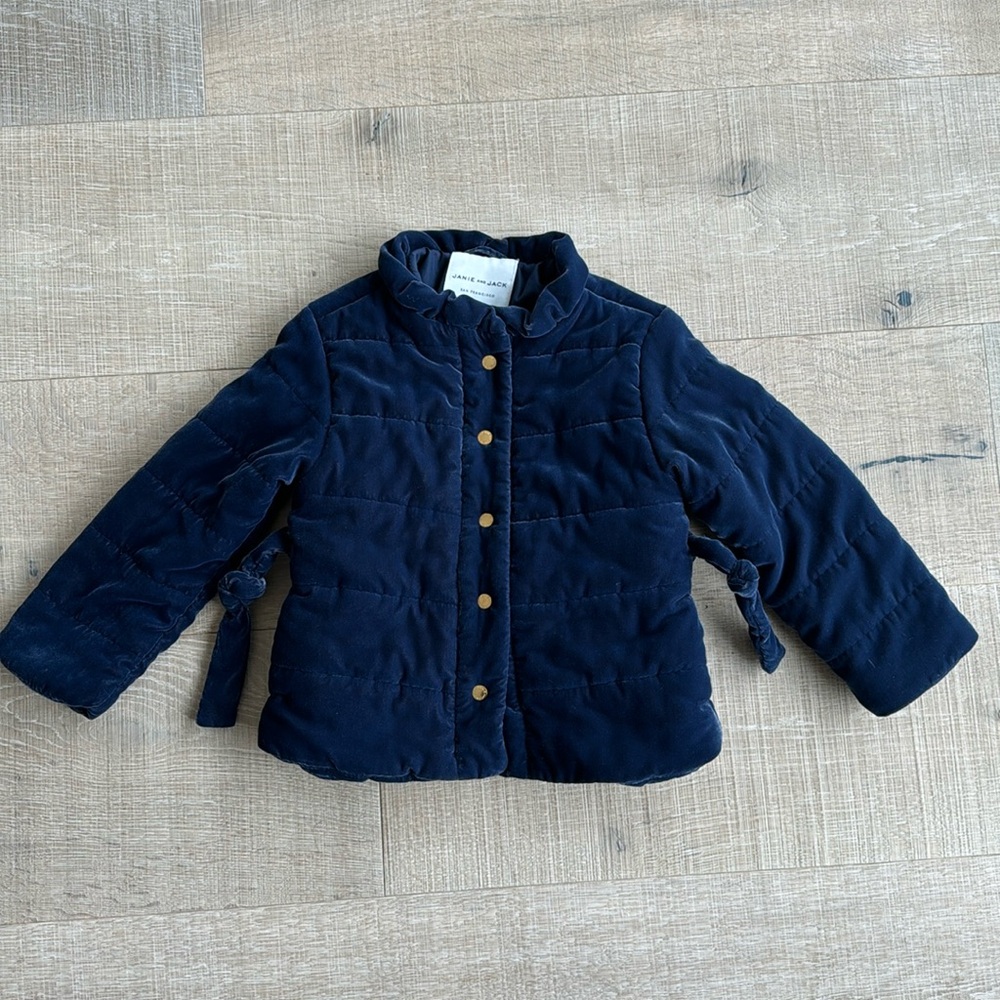 Janie and Jack Navy Puffer Jacket